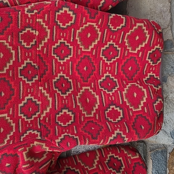 Patagonia synchilla  molten lava fleece aztec pullover - Picture 11 of 15